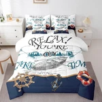 Erosebridal 7 Piece Nautical Comforter Kinglake House Bedding Sets Kids. Fixed Price $45.40.