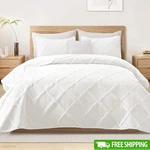 Luxury King Quilt Set Soft Reversible Bedding W/ Pillow Shams Elegant Design New. Fixed Price $38.56.