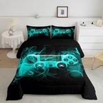 Feelyou Kids Gamer Comforter Set Queen Size Teens Gamepad Bedroom Decor B.... Fixed Price $31.57.