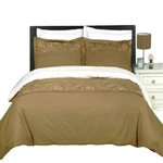 4PC Comforter Set- Cotton Embroidered Duvet Cover +down Alternative. Fixed Price $99.95.