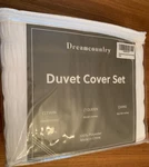 Dreamcountry Duvet Cover Set - Queen (90"X90") White. Fixed Price $35.99.