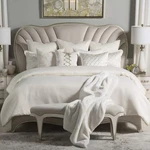 Aico Furniture Hailey 9PC Queen Comforter Set Ivory BCS-QS09-HALEY-IVY. Fixed Price $771.99.