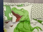 New 5-PC Twin Size Dinosaur Comforter Sham & Cotton Sheets (rugged Bear). Fixed Price $65.00.
