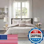 Madison Park Luxury Comforter Set-traditional Jacquard Design All Season Down. Fixed Price $193.98.