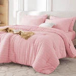 7 Pieces King Comforter Set, Seersucker Bed Bag Size, All Season Lu.... Fixed Price $83.52.
