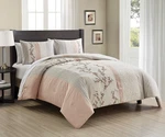 Chezmoi Collection 7-PIECE Bed In Bag Cherry Blossom Embroidery Comforter Set. Fixed Price $79.99.