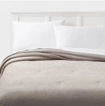 Twin/twin Extra Long (xl) Light Graycorduroy Plush Comforter By Room Essentials. Fixed Price $12.00.