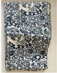Pair Ralph Lauren Drapes Curtains Tamarind Blue White Chinoiserie Rod. Fixed Price $125.79.