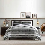 Reversible Plush Comforter Set, Full/queen, Oeko-tex Certified. Fixed Price $79.99.