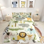 Feelyou Nursery Cute Wild Animals Bedding Set For Girls Boys Child Kids Carto.... Fixed Price $73.57.