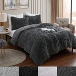Long Plush Shaggy Faux Fur 3 Piece Comforter Set. Fixed Price $57.99.
