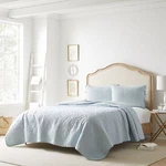Laura Ashley Felicity Quilt Set 3PC 100% Cotton Reversible Natural Breathable. Fixed Price $99.99.
