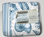 Croft Barrow Home Big Scattered Shells Reversible King Calk Quilt. Fixed Price $53.20.
