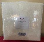 Isaac Mizrahi Live! Home Ivory Paisley Stitched Queen Set: Coverlet W/ 2 Shams. Fixed Price $48.00.