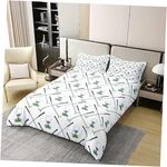 100% Organic Cotton Golf Bedding Set Club Comforter Cover Queen Multi 08. Fixed Price $91.56.
