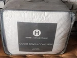 Hotel Collection White Goose Down Heavy Weight Queen Comforter $1000. Fixed Price $249.00.