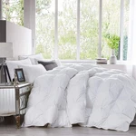 Luxurious King/california Goose Down Comforter, Unique White Pinch Pleat, 6. Fixed Price $260.99.