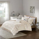 Intelligent Design Raina Metallic Printed Comforter Set Duvet With Sham Pillows. Fixed Price $103.99.