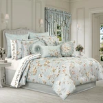 J Queen New York Prestige Comforter Set Pc Spa Blue Floral $479 Nip. Fixed Price $189.95.