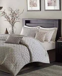 Madison Park Biloxi Jacquard Geometric 7-PC. Comforter Set, King. Fixed Price $168.99.