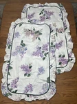 Vtg Cannon Lilac Flower King Pillow Shams (lot Of 2) Bedding Cottage Usa Nos New. Fixed Price $35.00.