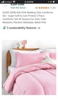 Twin Comforter New Ballet Pink. Fixed Price $15.00.