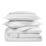 Sky Comforter Cover Set New Full/queen 3 Piece White/green. Fixed Price $72.98.