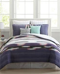 Pem America Alameda Reversible Brushstroke Check 8-PC. Comforter Set King Multi. Fixed Price $70.59.