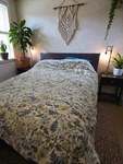 Waverly Imperial Dress Porcelain Floral Queen Comforter Reversible Stripe. Fixed Price $76.95.