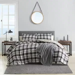 Nautica Full/queen Comforter-sham Set Soft Microsuede Dark Grey/beige 3-PIECE. Fixed Price $76.73.
