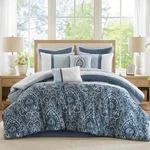 510 Design Shawnee 8 Piece Blue Comforter Set California King Bedding. Fixed Price $104.90.