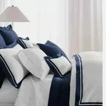 New Ralph Lauren Bowery King Frame Duvet Cover Polo Navy Sateen Cotton Msrp $470. Fixed Price $169.99.