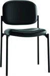 Hon Scatter Guest Chair - Leather Stacking Office Furniture, Black (HVL606. Fixed Price $185.36.