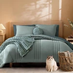 Monbix Queen Comforter - 7 Pieces Sage Green Bag Bedding Sets. Fixed Price $89.94.