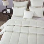 Dada Bedding Dreamy Velvet Ivory White Quilted Warm Comforter Set W/ Pillow Sham. Fixed Price $99.00.