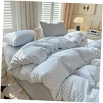 Comforter Set Size Plaid Checkered Kids Boys 2 Pcs Twin Blue Gingham. Fixed Price $62.38.