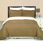 Geneva Embroidered Piece Duvet Set 100% Combed Cotton 300 Thread Count. Fixed Price $62.99.