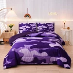 Twin Bedding Purple Camouflage Comforter Set, 3 Pcs One An.... Fixed Price $66.59.