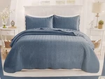New Imperial Rooms King Quilt 3 Pcs Bedding Set. Washed Blue/light. Fixed Price $46.79.