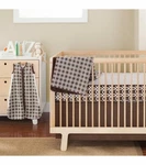 4 Skip Hop Chocolate Lattice Crib Bedding Set Nip. Fixed Price $67.15.