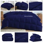 Best Navy Blue Striped Cal King Size Egyptian Cotton Down Alternative Comforter. Fixed Price $152.69.