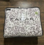 Nip Tahari Purple And White Floral Full/queen 100% Cotton Comforter & Shams Set. Fixed Price $112.79.