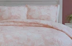 Laura Ashley Comforter Set 96" X 92" Meredeth Pink Floral 100% Cotton, New. Fixed Price $200.00.