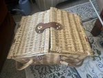 Satisinside 18-PIECE Wicker Picnic Basket Set With Insulated Bag, Service For 2. Fixed Price $64.70.
