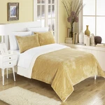 Chic Home Evie 2 Piece Blanket Set Soft Sherpa Lined Microplush Faux Mink Sham. Fixed Price $52.99.