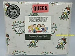4PC Peanut Berkshire Snoopy Christmas Lights Queen Bed Sheet Set Woodstock Gray. Fixed Price $47.95.