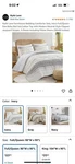 Hyde Lane Farmhouse Bedding Comforter Sets, Ivory Full/queen Size Boho Se.... Fixed Price $40.00.