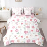 Feelyou Cute Flower 7 Piece Bedding Set Fresh Floral Comforter. Fixed Price $88.97.
