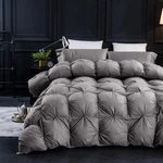 Three Geese Pinch Pleat Waterfowl Feathers Down Comforter Palatial King Open Box. Fixed Price $134.97.