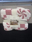 Full/queen Holiday Matelasse Quilt Set Light Red - Threshold. Fixed Price $53.97.
